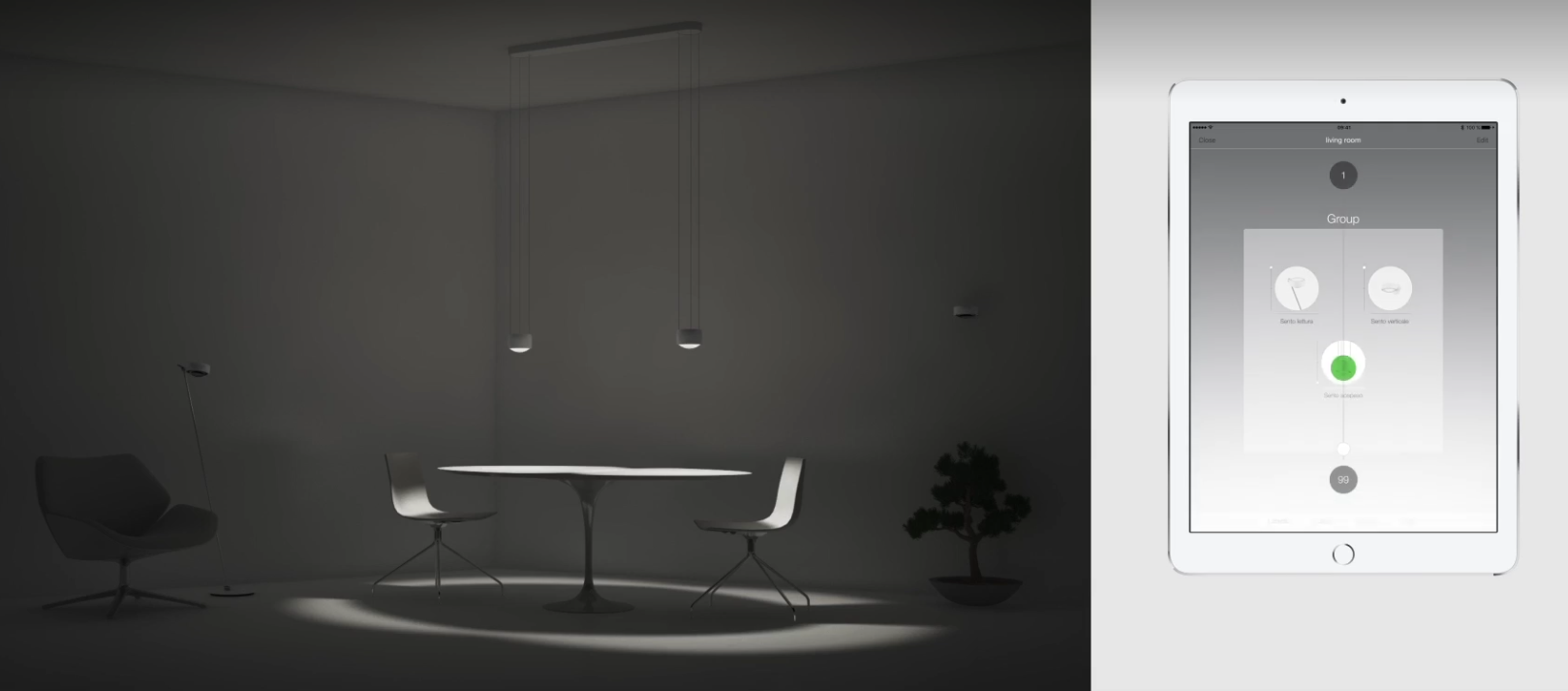 Interior Design mit Occhio-Leuchten (Beispiel) Interior Design mit Occhio-Leuchten (Beispiel)