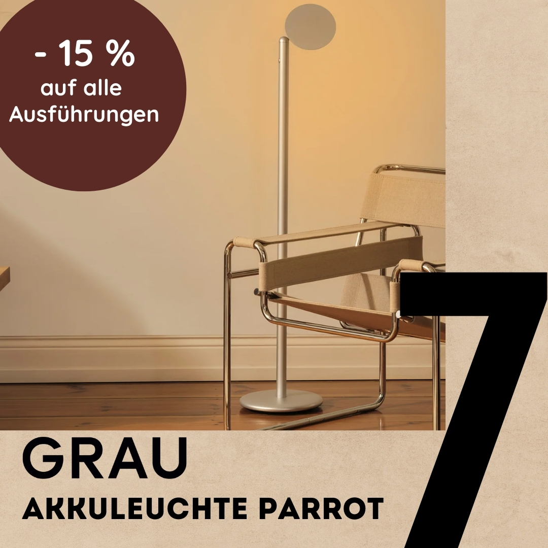 7. türchen grau parrot stehleuchte