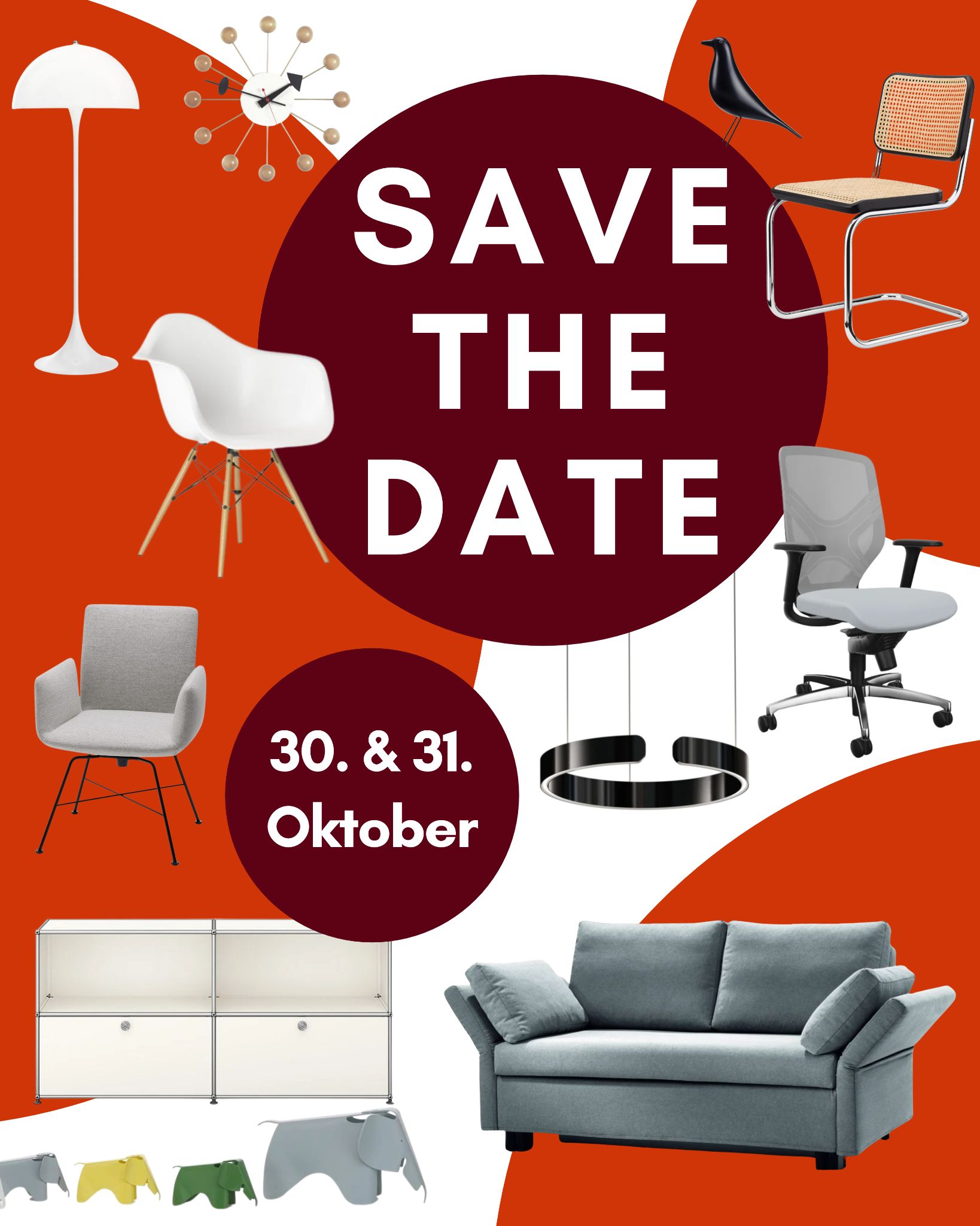 designer flohmarkt beitrag save the date
